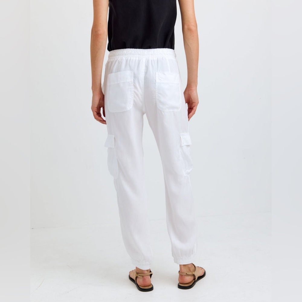 Bella Dahl Cargo Track Pants - White - Picture 2 of 12